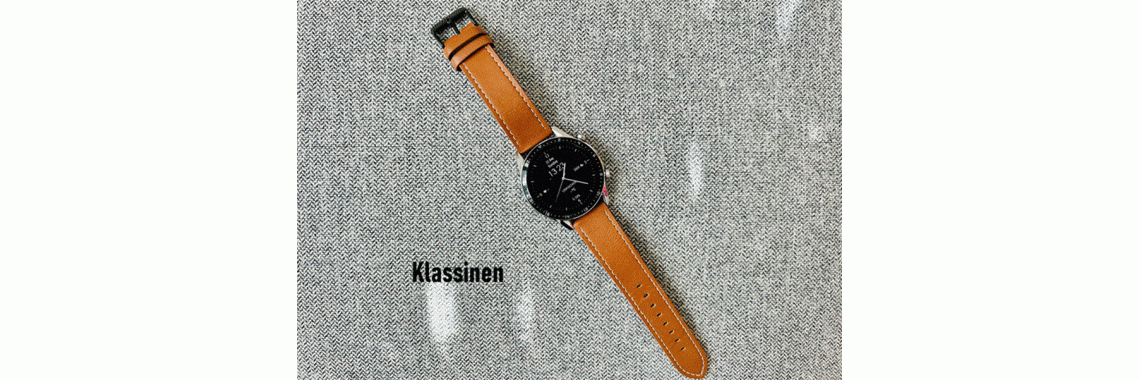 Nahkaranneke 22mm 